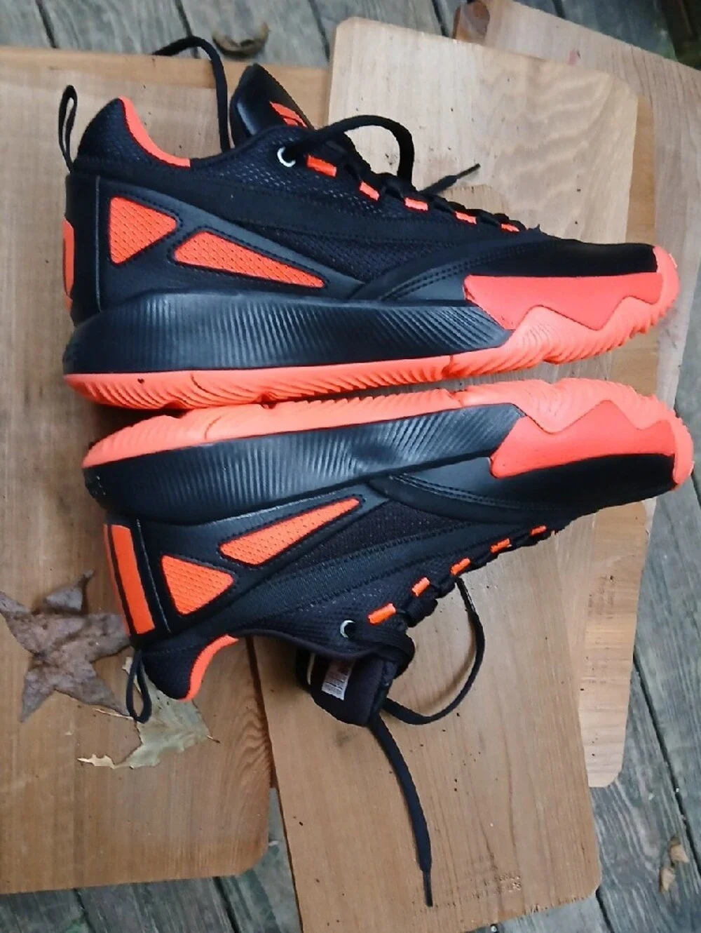Damian LILLARD NBA adidas Black and Orange Men's Low-Top Sneakers